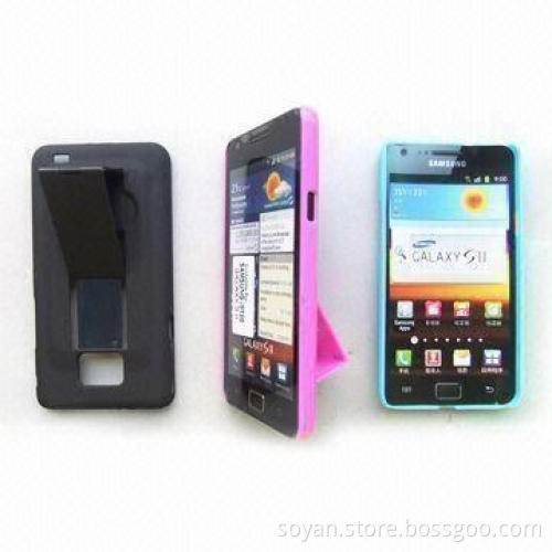 Standable Rubber Coated Mobile Holder for Samsung Galaxy S2, Adjustable to Various Angles
